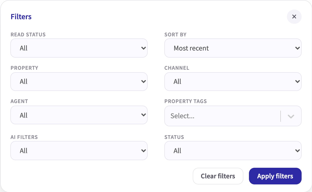 Filters, including the new AI filters