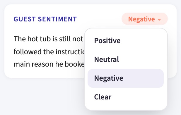 Changing the sentiment